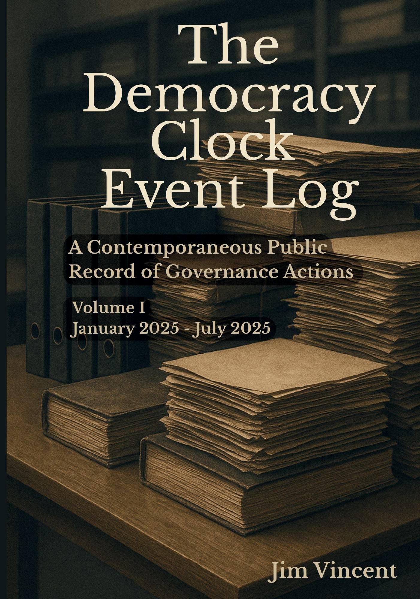The Democracy Clock Event Log Volume I